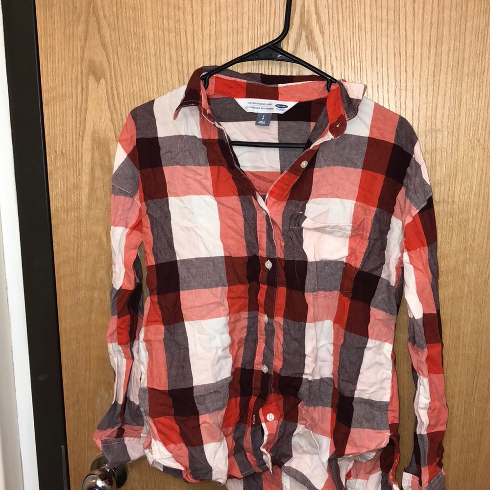 Plaid boyfriend shirt